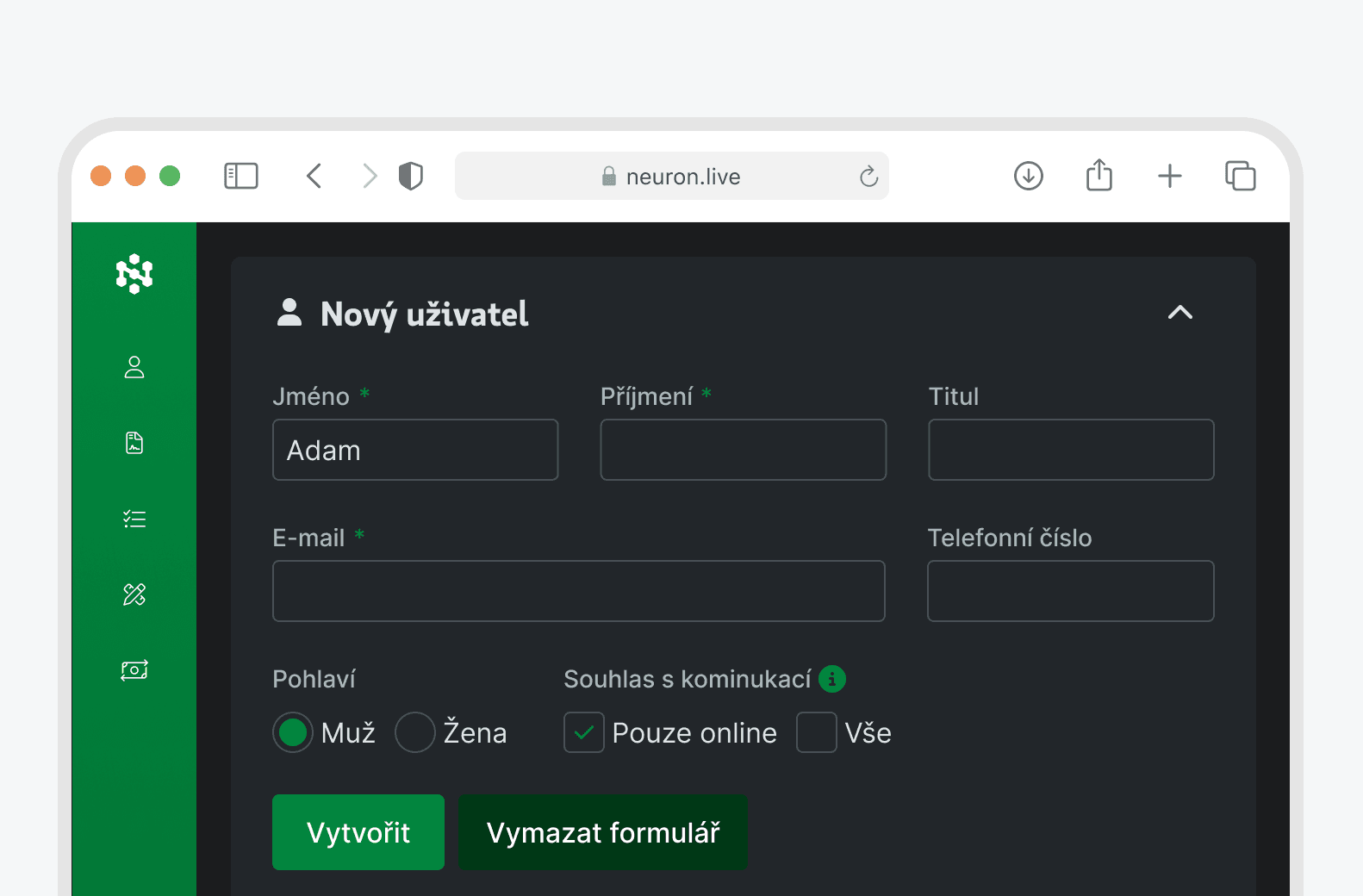 Ukázka Theming – Koop Dark