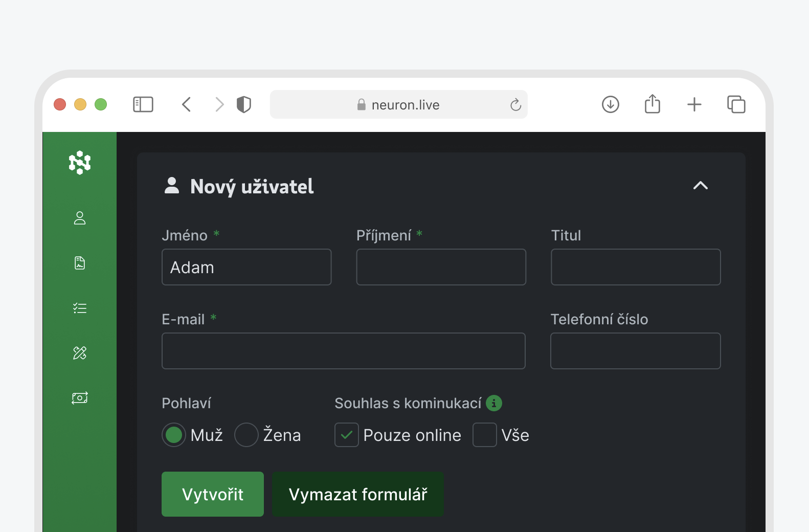 Ukázka Theming – Koop Dark